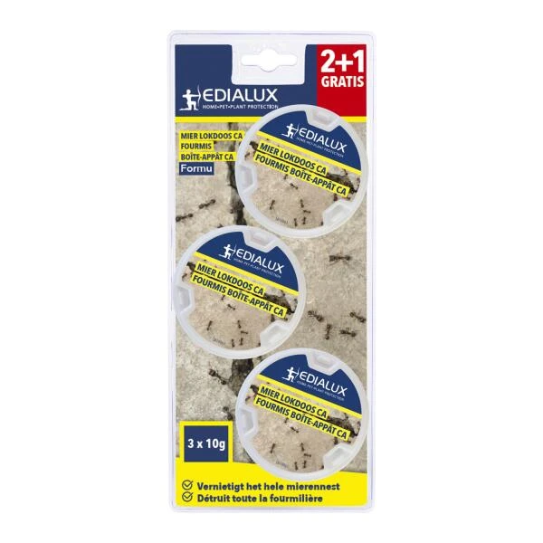 EDIALUX Formu Gebruiksklare Mierenlokdoos 2 + 1 - Set Van 3 Stuks 2 EDIALUX Formu Gebruiksklare Mierenlokdoos 2 + 1 - Set Van 3 Stuks - Afbeelding 2