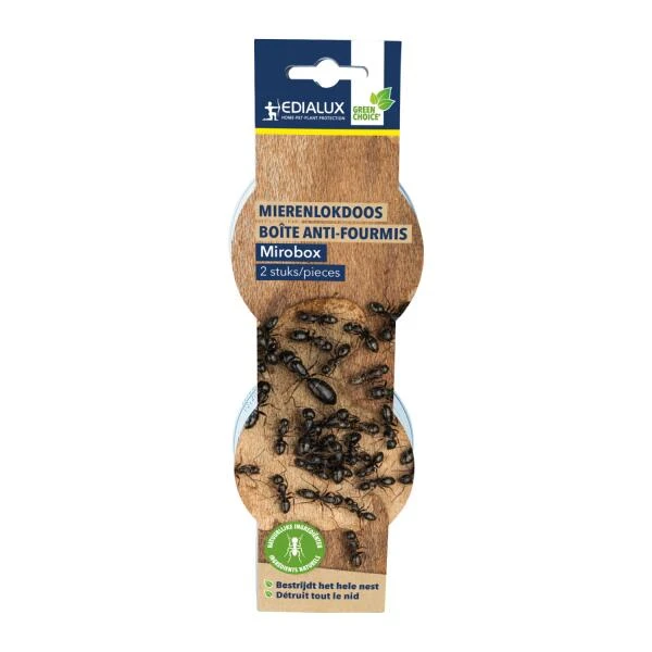EDIALUX Mierenlokdoos Mieren Bestrijden - Mirobox - Set Van 2 Stuks 2 EDIALUX Mierenlokdoos Mieren Bestrijden - Mirobox - Set Van 2 Stuks - Afbeelding 2