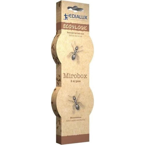 EDIALUX Mierenlokdoos Mieren Bestrijden - Mirobox - Set Van 2 Stuks 1 EDIALUX Mierenlokdoos Mieren Bestrijden - Mirobox - Set Van 2 Stuks